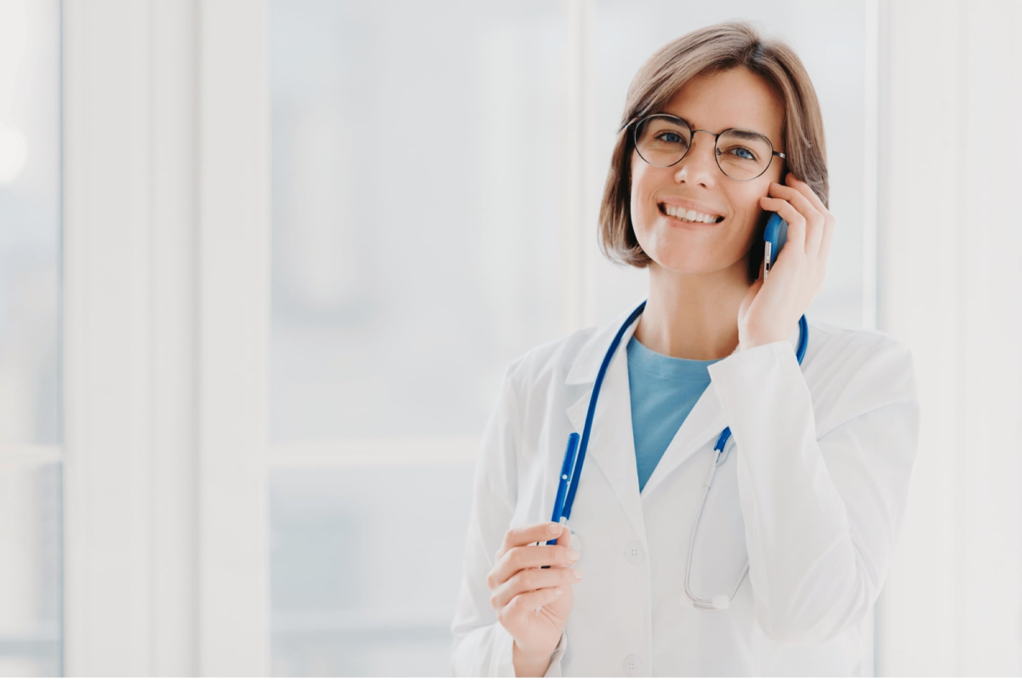 A provider calling a referring physician